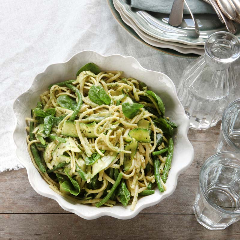 ViktVäktarna - Pasta och zucchini med krämig bönpesto