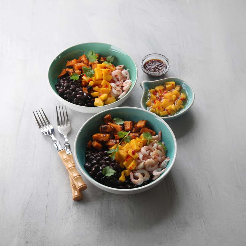 ViktVäktarna - Asiatisk bowl med räkor och limesyrad mango
