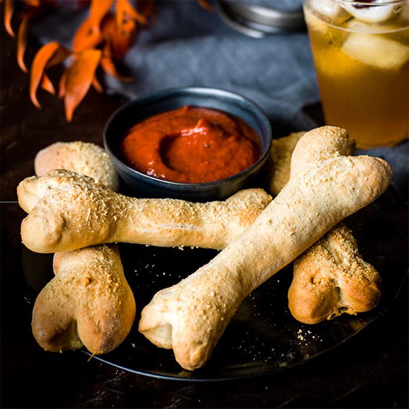 Photo of Breadstick bones with pizza dipping sauce by WW
