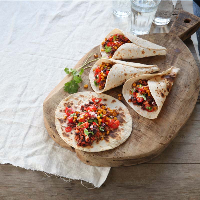 ViktVäktarna - Böntacos med pico de gallo och rostad chilimajs