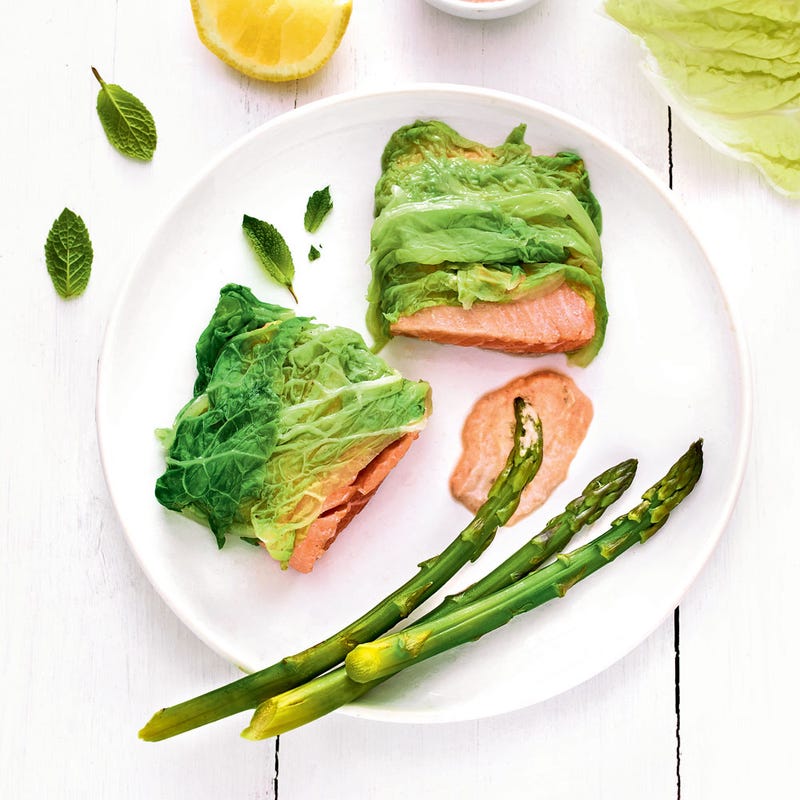 Saumon en feuille de chou