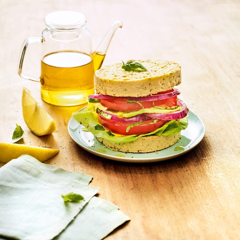 Burger tarbais tomate et basilic