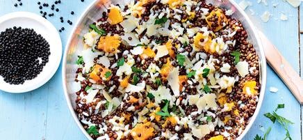 Risotto aux lentilles noires