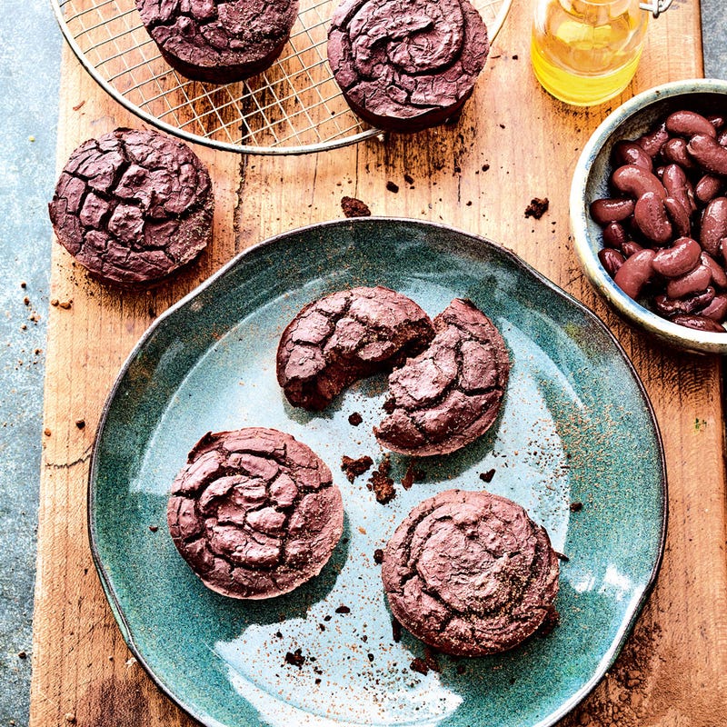 Petits moelleux au chocolat et haricots rouges
