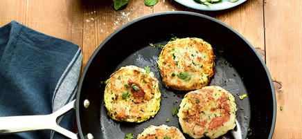 Potatoe cake au crabe et aux herbes fraîches