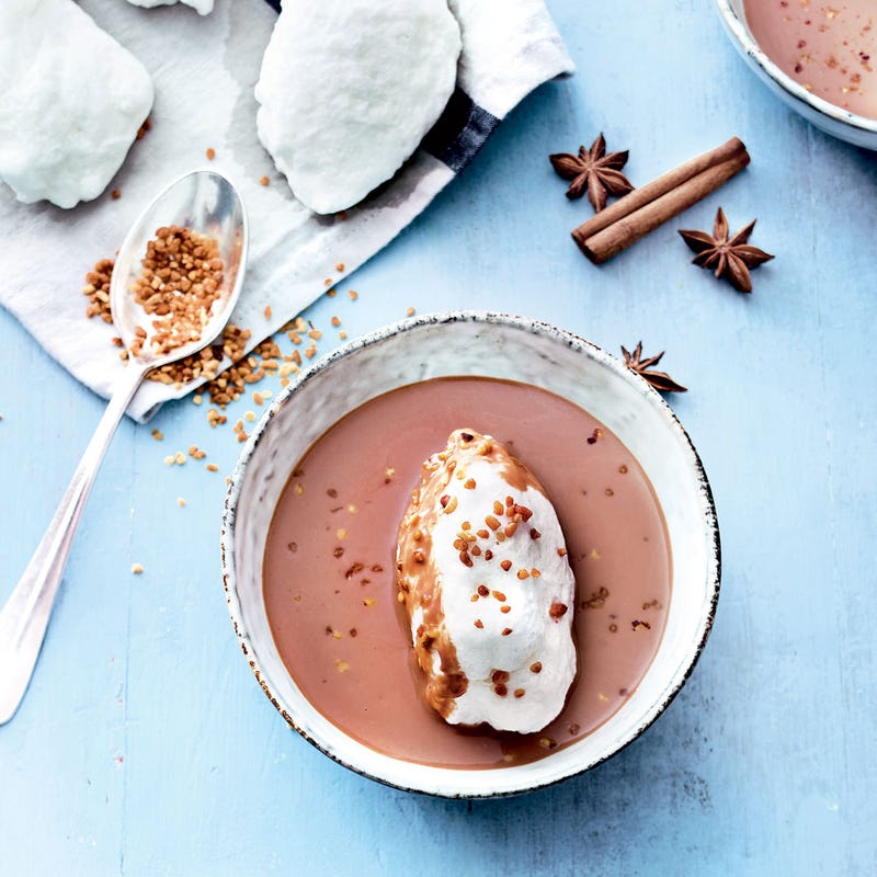 Iles flottantes chocolat-pralin