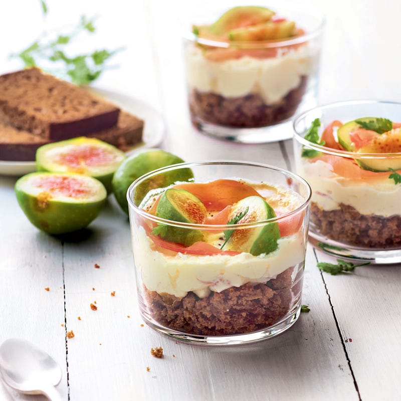 Tiramisu de pain d'épices aux figues et Serrano