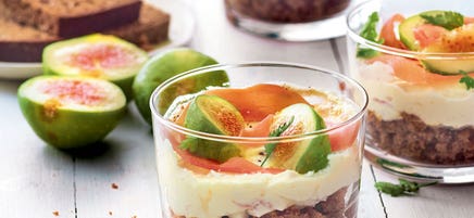 Tiramisù de pain d’épices aux figues et Serrano