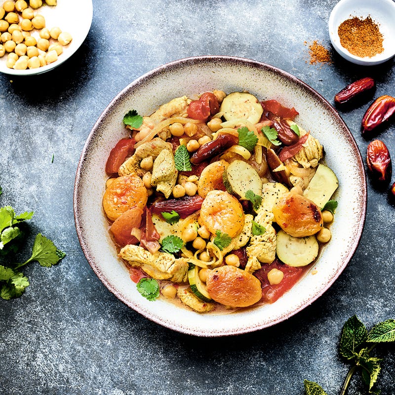 Tajine de dinde aux fruits secs