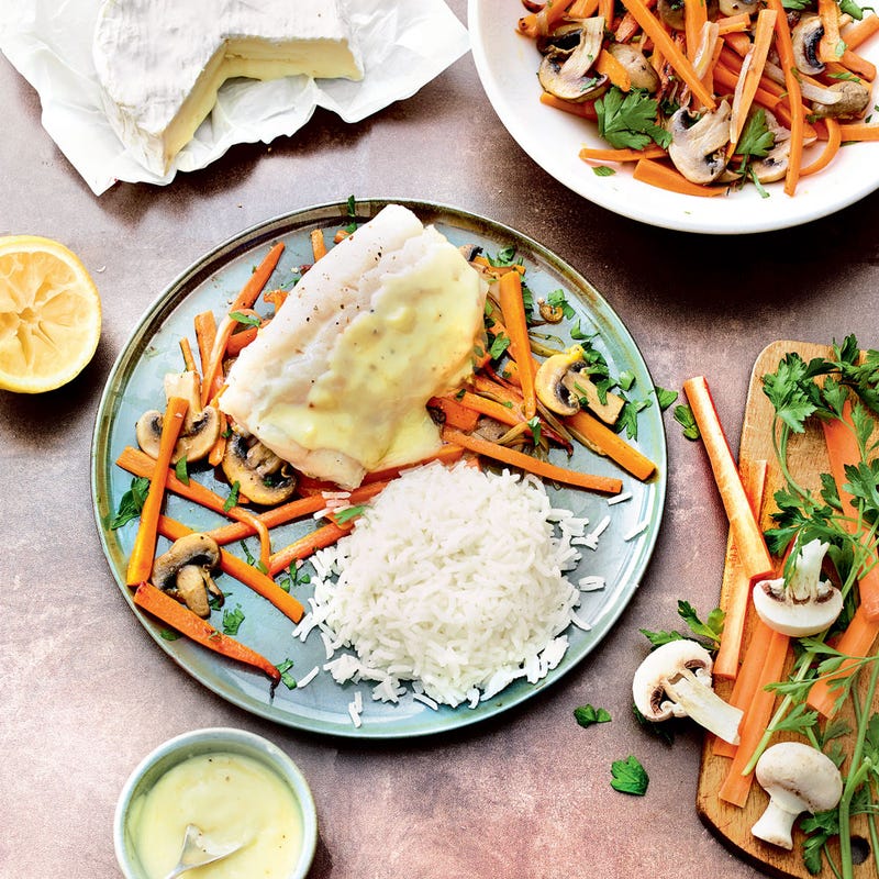 Lieu noir au camembert