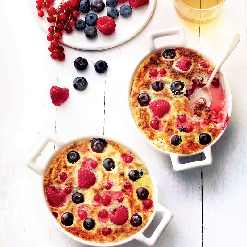 Fruits rouges au sabayon de cidre