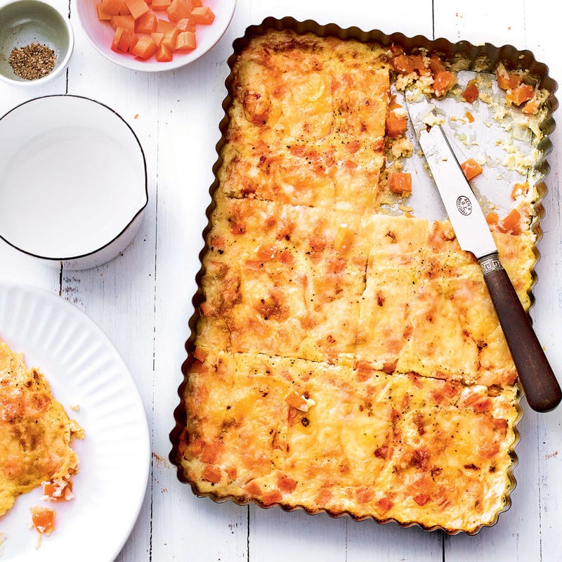 Quiche aux carottes et comté