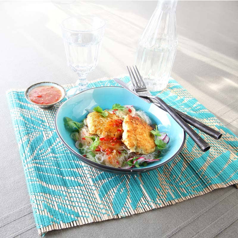 Asiatiska fishcakes med nudlar och sweet chilisås - ViktVäktarna