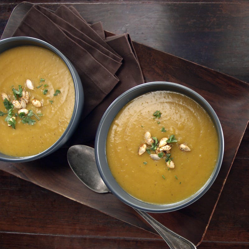 Photo of Curry Roasted Butternut Squash Soup by WW
