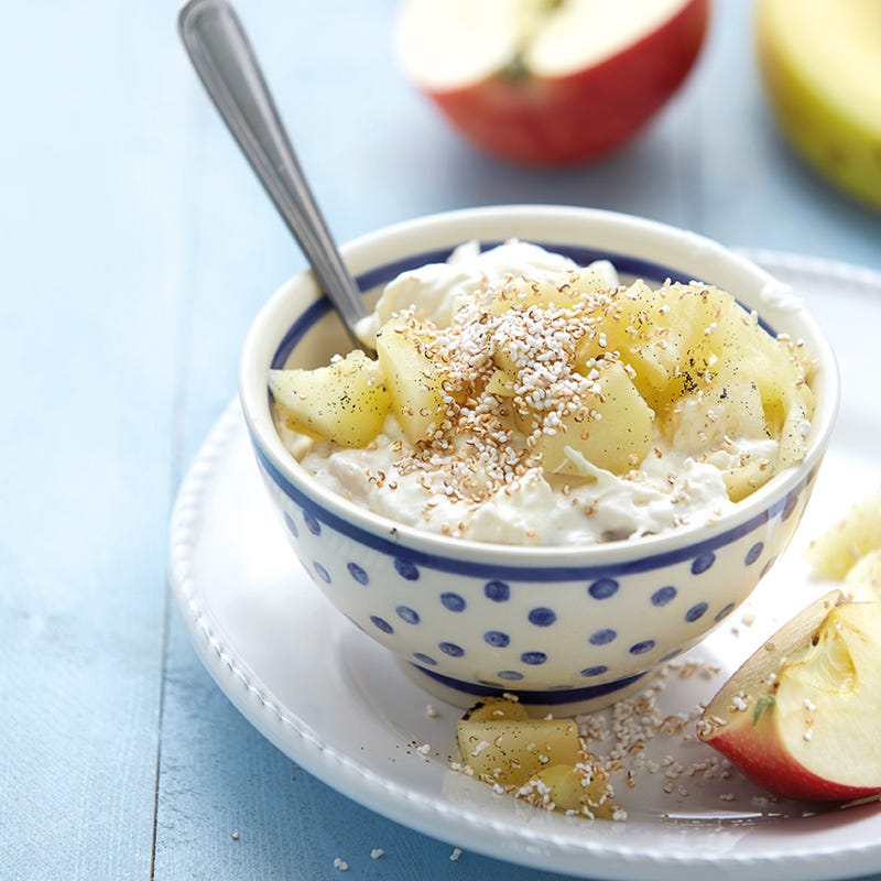 Bananenjoghurt mit gepufftem Amaranth