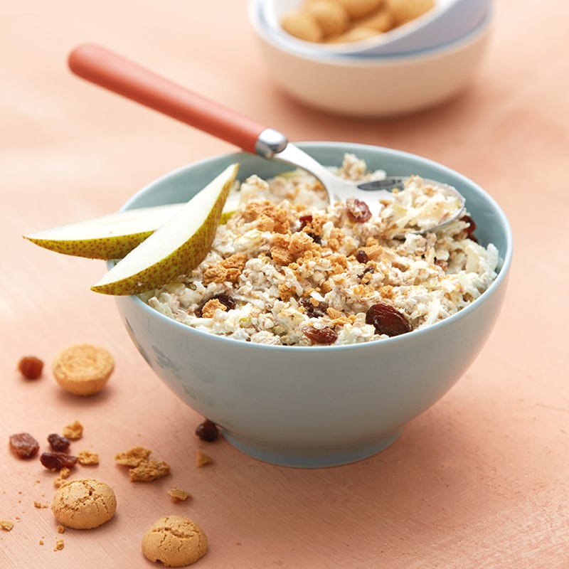 Birnenmüsli mit Amarettinicrunch