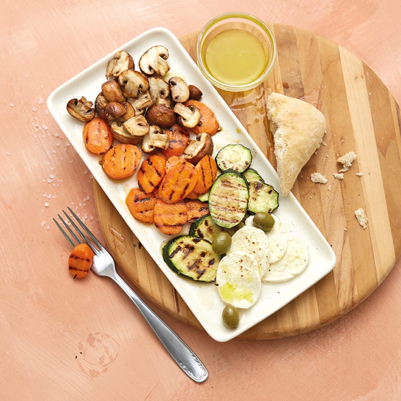 Antipastigemüse mit Mozzarella