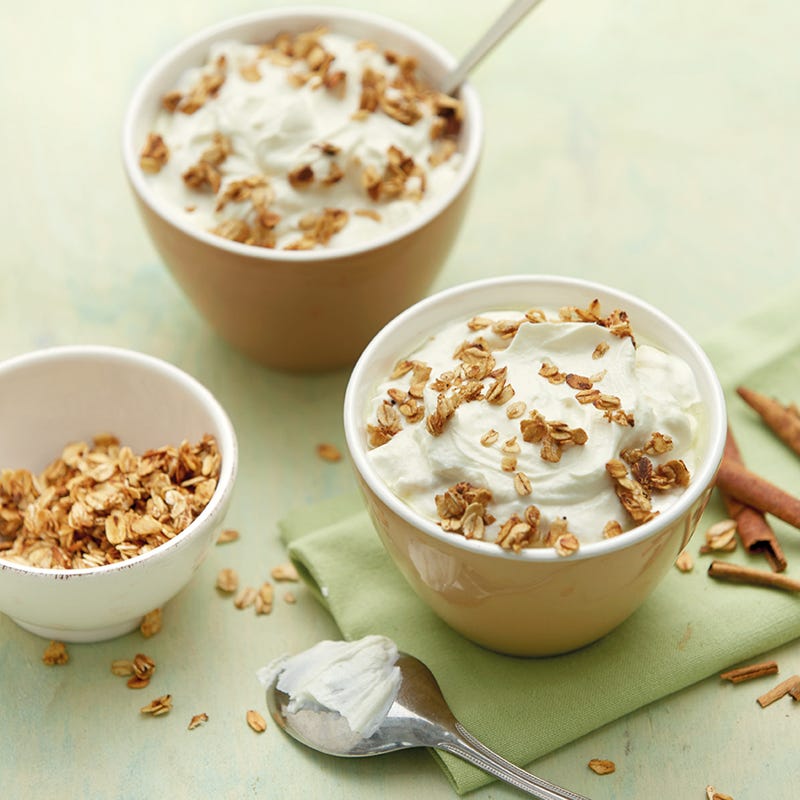 Bananenquark mit Zimtflocken