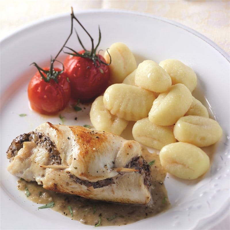 Involtini met champignonvulling