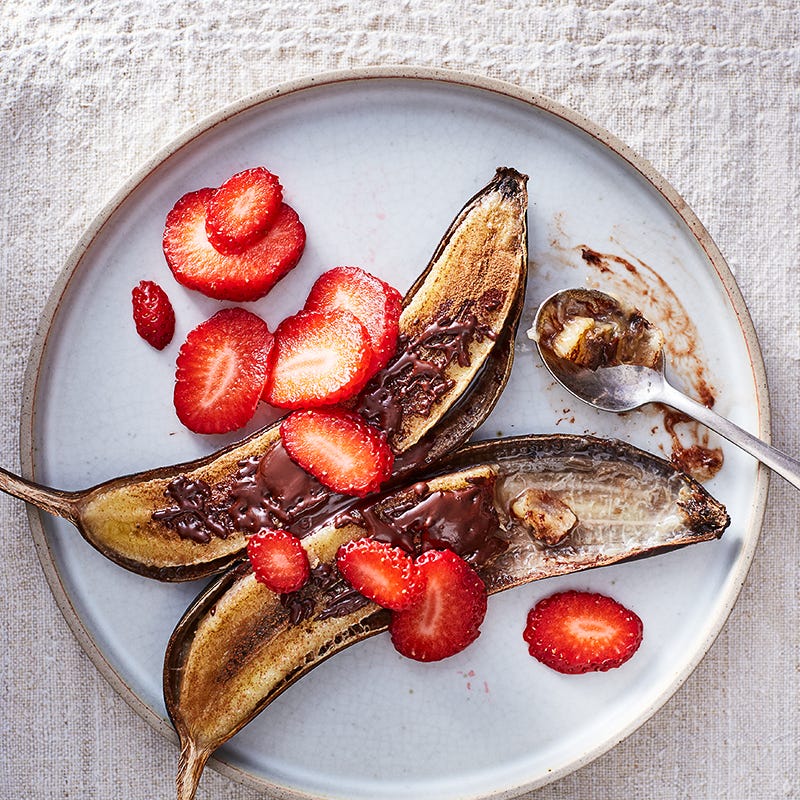 Photo of Grilled bananas with cinnamon and chocolate by WW