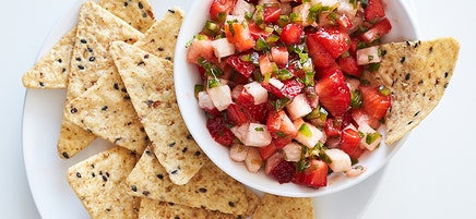 Strawberry-jicama salsa