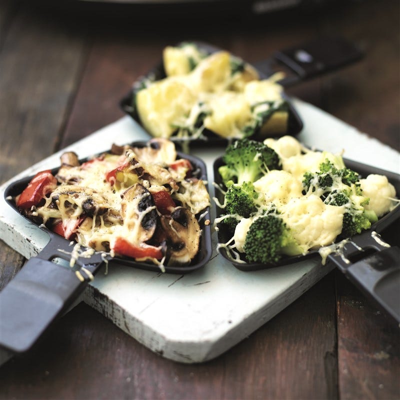 Raclette met groenten