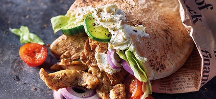 Pitabroodjes met gyros