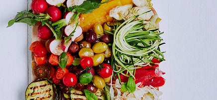 Mediterranean salad board