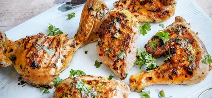 Herb marinated BBQ chicken