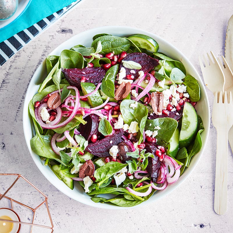 Photo of Greek-style beet and pomegranate salad by WW