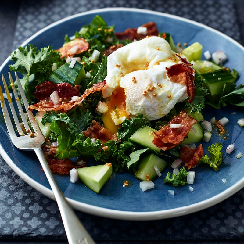 Photo of Kale, pancetta & poached eggs by WW