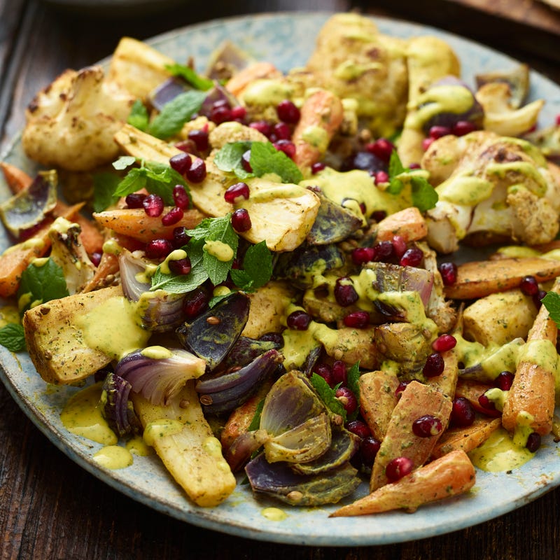 Photo of Roasted veg in yogurt sauce by WW