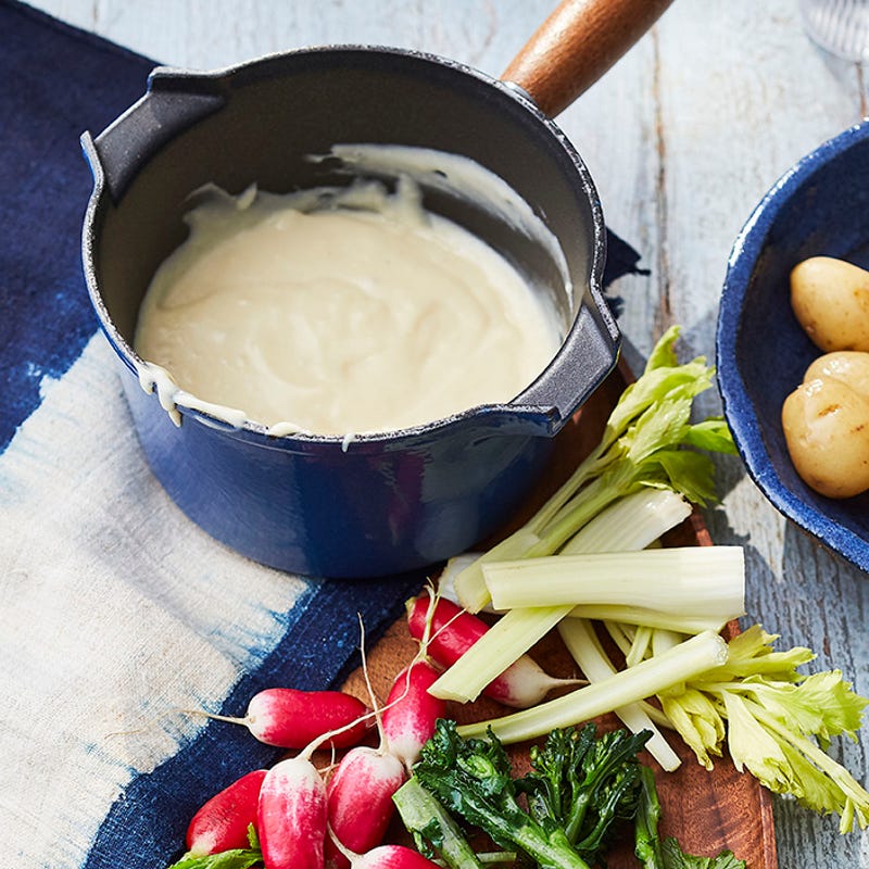 Photo of Cheese fondue with veggie dippers by WW