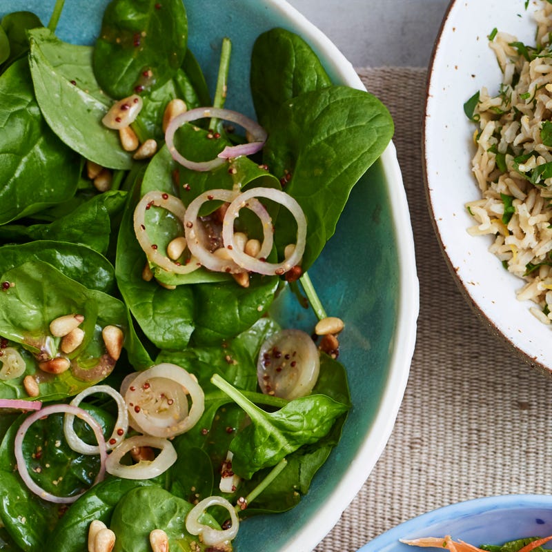 Photo of Spinach & pine nut salad by WW