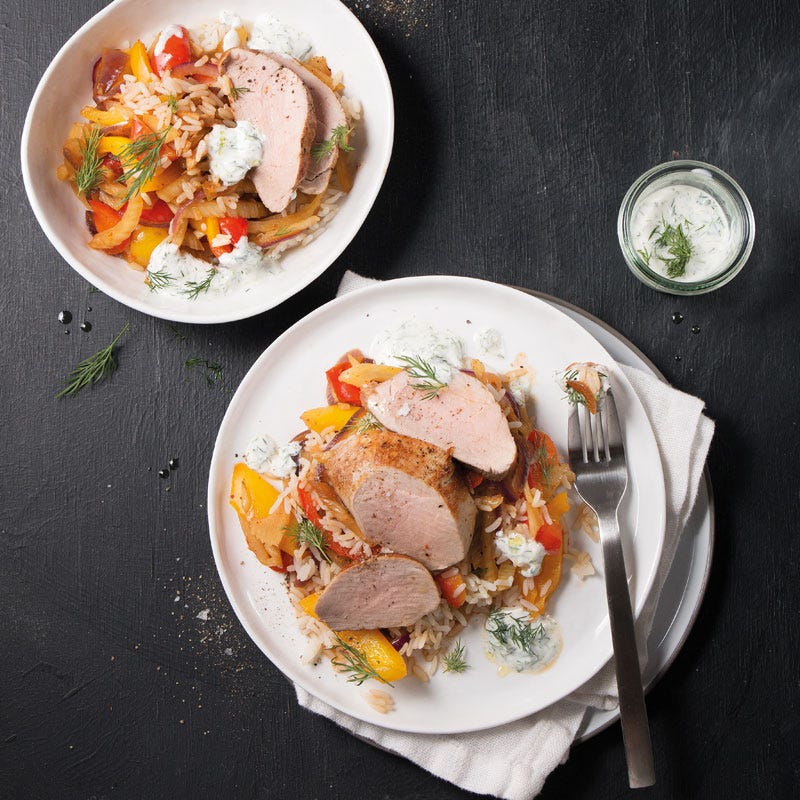 Duvec mit Schweinefilet