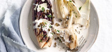 Lemony Grilled Caesar Salad