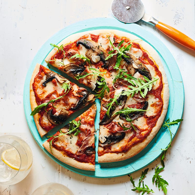 Photo of Prosciutto & garlic mushroom pizza by WW