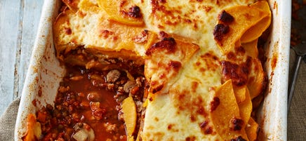 Turkey & mushroom lasagne