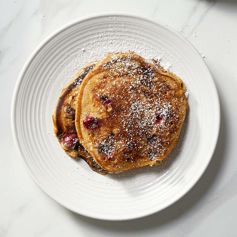 Cranberry-buttermilk pancakes