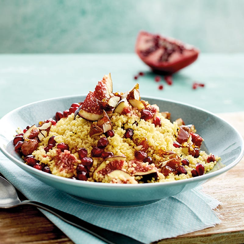 Süßer Feigencouscous mit Mandelkrokant
