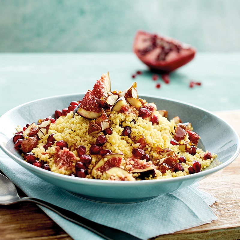 Süßer Feigencouscous mit Mandelkrokant