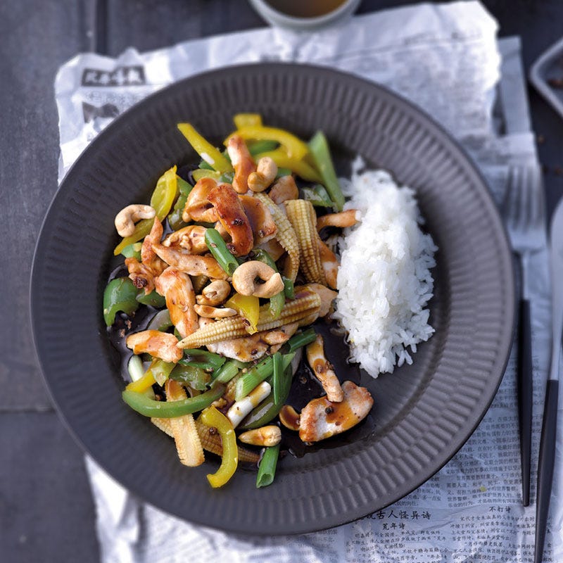 Szechuanpfanne mit Cashewnüssen