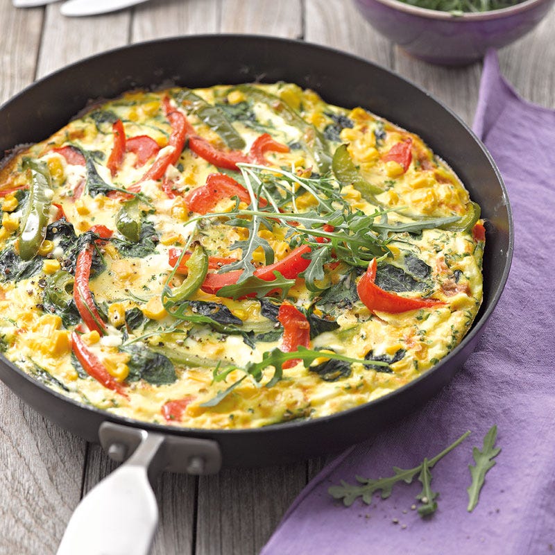 Frittata mit buntem Gemüse