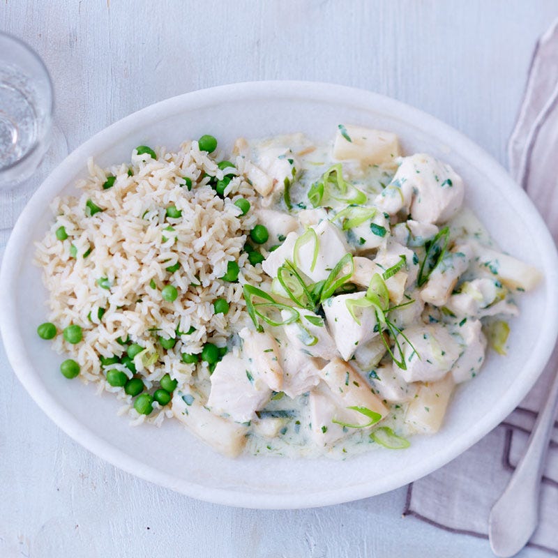 Klassisches Hühnerfrikassee