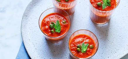 Smoky red pepper shooters