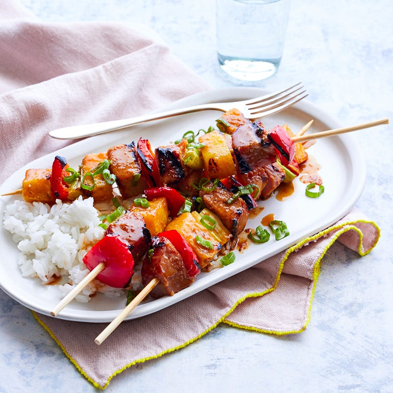 Photo of Teriyaki-Glazed Ham & Pineapple Skewers by WW