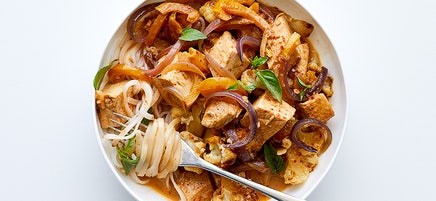 Leftover-turkey curry