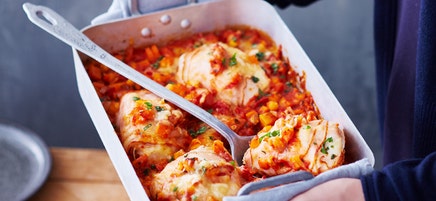Putenschnitzel-Schlemmerauflauf