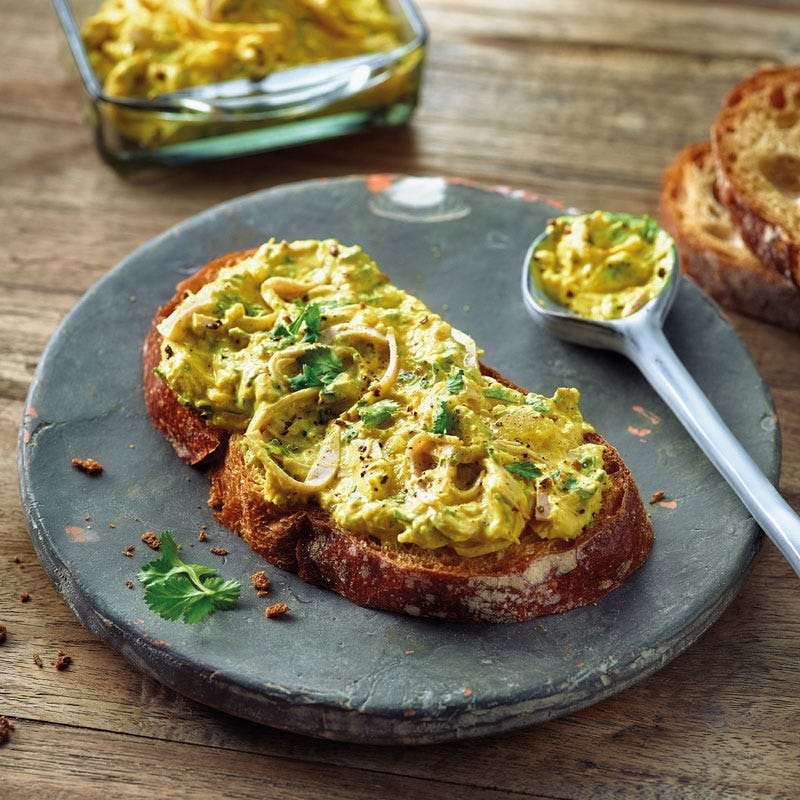 Ananas-Curry-Creme mit Geflügel