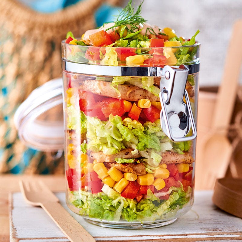 Geflügel-Schichtsalat